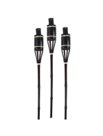 BAMBUSOVÁ POCHODEŇ 60 CM 3KS ČERNÁ