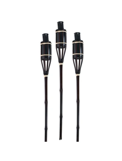 BAMBUSOVÁ POCHODEŇ 60 CM 3KS ČERNÁ