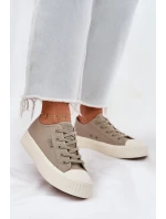 Dámské Textilní Tenisky Na Platformě Big Star RR274779 Šedé