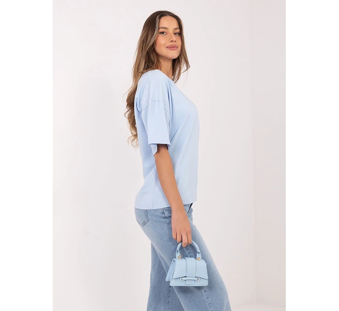 T shirt RV BZ model 22072974 jasny niebieski - FPrice T shirt RV BZ model 22072974 jasny niebieski - FPrice