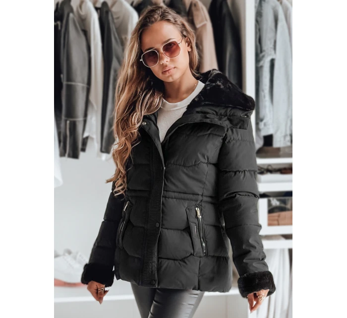 WINTERGIRL dámská prošívaná bunda černá FashionStreet TY4933