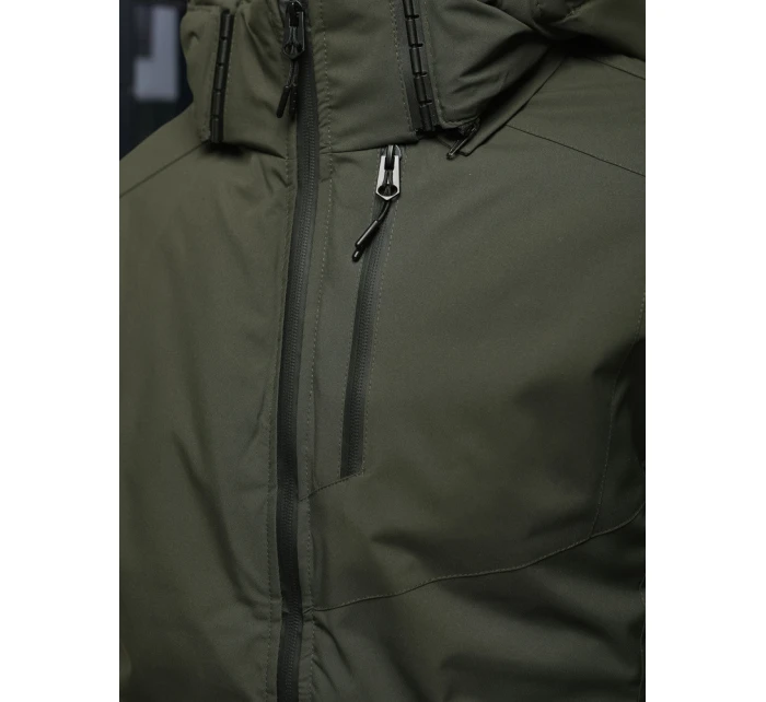 Pánská zimní bunda s kapucí zelená FashionStreet TX5118
