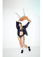 sloggi FREE Evolve PU Lace - BLACK - SLOGGI BLACK - SLOGGI