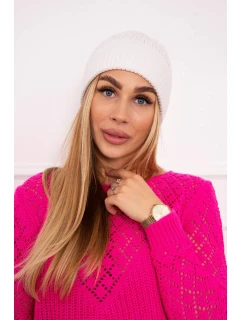 Tenký uzávěr ecru model 18750519 - K-Fashion