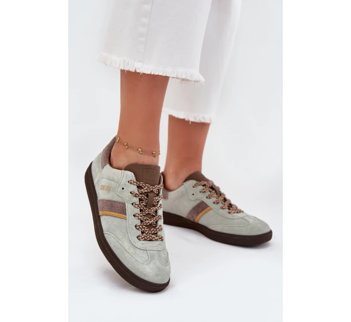 Dámské semišové tenisky Big Star HI-POLY SYSTEM – mentolové