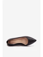 Dámské eko-kožené lodičky Sergio Leone – černé