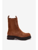 Dámské boty na zip Camel model 21758928 - Boto