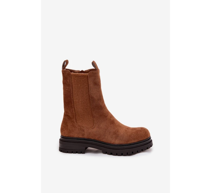 Dámské boty na zip Camel model 21758928 - Boto