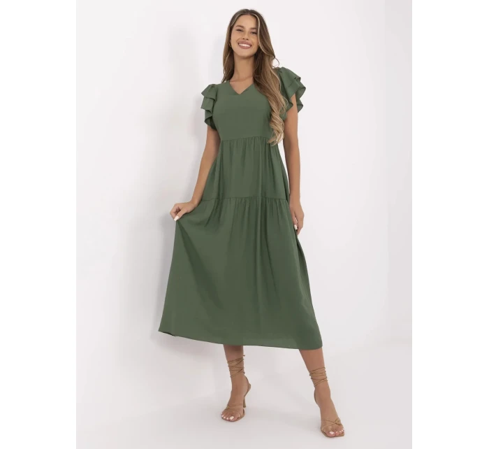 Šaty MI SK A2489.21 khaki Šaty MI SK A2489.21 khaki