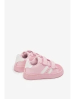 Dětské sportovní sneakers z eko kůže Renel – růžové Dětské sportovní sneakers z eko kůže Renel – růžové