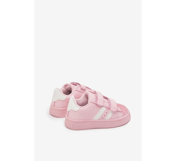 Dětské sportovní sneakers z eko kůže Renel – růžové Dětské sportovní sneakers z eko kůže Renel – růžové