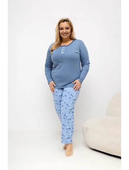 Pohodlná pyžama pro plnoštíhlé model 226131 Forever Pink Pohodlná pyžama pro plnoštíhlé model 226131 Forever Pink