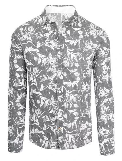 Pánská šedá košile Dstreet DX2262