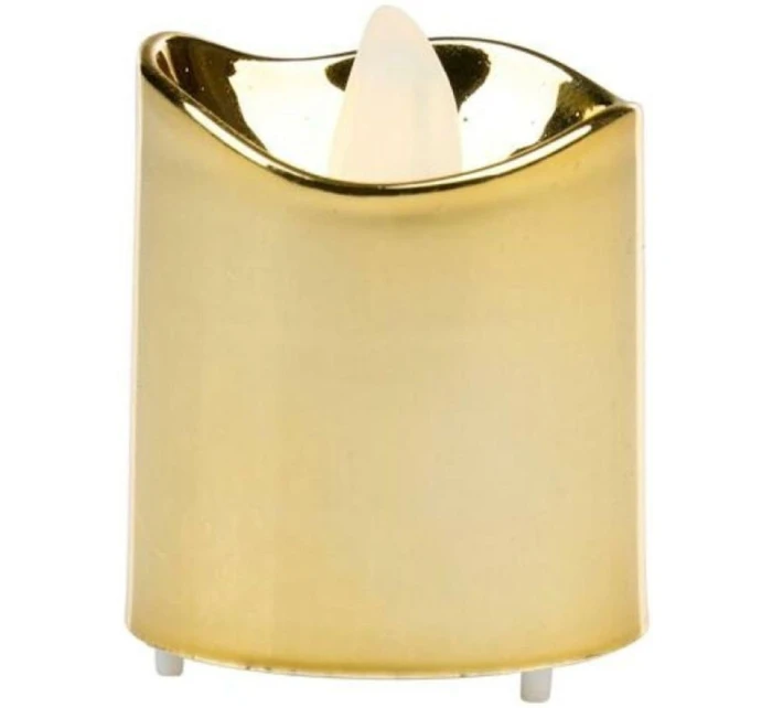 SADA 4 ČAJOVÝCH SVÍČEK VEDENÝCH ZLATOU BARVOU SADA 4 ČAJOVÝCH SVÍČEK VEDENÝCH ZLATOU BARVOU