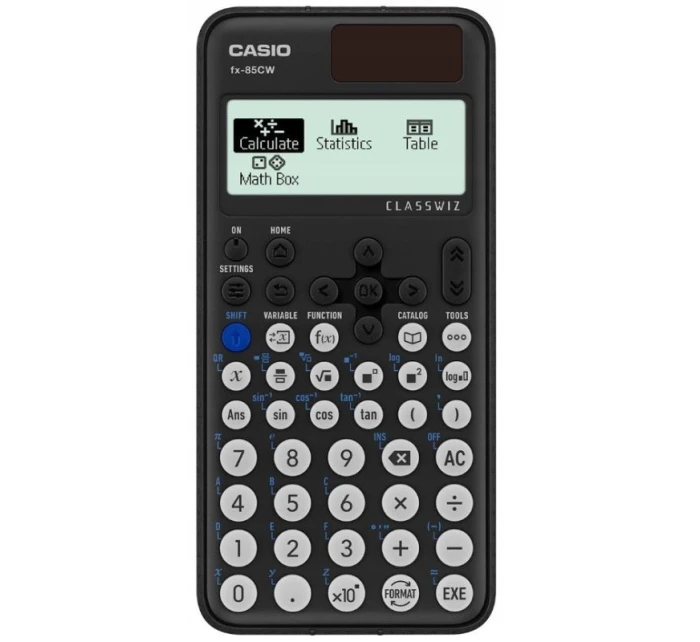 KALKULÁTOR CASIO FX-85CW TECHNICKÝ OBAL Kalkulačka doporučená pro studenty středních a vysokých škol, pro kancelářské použití. černá.