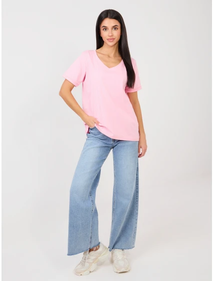 T shirt RV TS model 21889049 jasny różowy - FPrice T shirt RV TS model 21889049 jasny różowy - FPrice