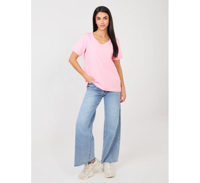 T shirt RV TS model 21889049 jasny różowy - FPrice T shirt RV TS model 21889049 jasny różowy - FPrice