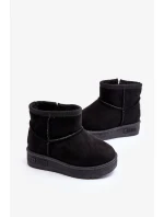 Dětské zateplené sněhule Black Big Star Dětské zateplené sněhule Black Big Star