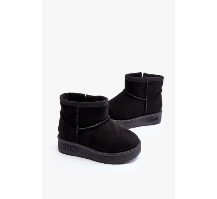 Dětské zateplené sněhule Black Big Star Dětské zateplené sněhule Black Big Star