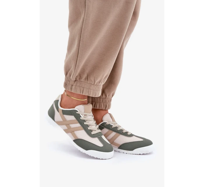 Nízké tenisky trampky dámské béžovo-zelené Eezore Nízké tenisky trampky dámské béžovo-zelené Eezore