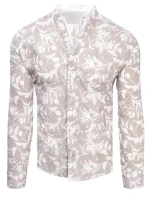 Pánská hnědá košile FashionStreet DX2257