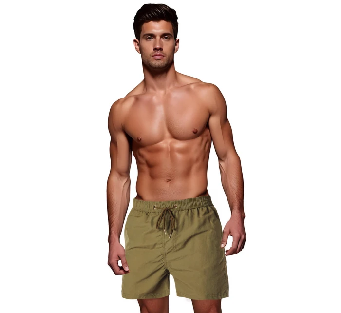 FashionStreet pánské světle olivově zelené plavecké šortky SX2461