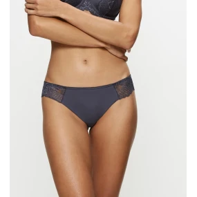 Dámské kalhotky Wild Peony Florale Brazilian tmavě šedé - Triumph