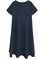 Tmavě modré trapézové šaty model 7739803 - INPRESS