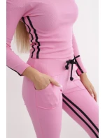 Sada s dvojitými pruhy světle růžová Sada s dvojitými pruhy světle růžová