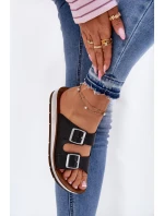 Dámské Sandały S Přezkami model 21697994 Černé - Inblu Dámské Sandały S Přezkami model 21697994 Černé - Inblu