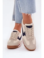 Sportovní Boty Tenisky Dámské Béžové model 21702033 - EVENTO Sportovní Boty Tenisky Dámské Béžové model 21702033 - EVENTO