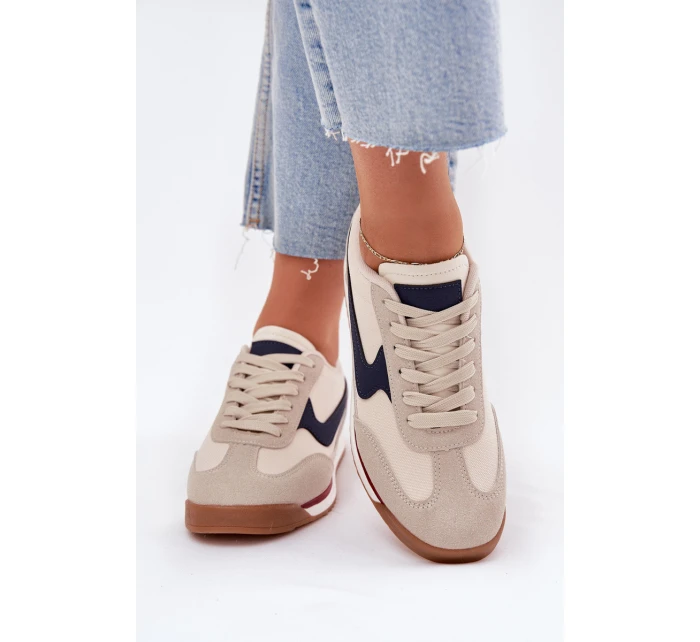 Sportovní Boty Tenisky Dámské Béžové model 21702033 - EVENTO Sportovní Boty Tenisky Dámské Béžové model 21702033 - EVENTO