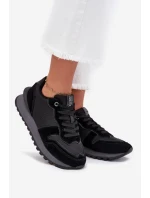 Kožené Dámské Tenisky Big Star model 21705821 HIPOLY SYSTEM Černé - Big Star Shoes Kožené Dámské Tenisky Big Star model 21705821 HIPOLY SYSTEM Černé - Big Star Shoes