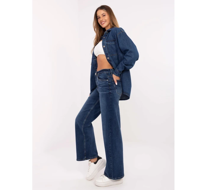 Spodnie model 21234030 ciemny niebieski - FPrice