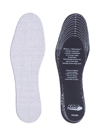 Yoclub Vložky do bot proti pocení s aktivním uhlíkem 2-Pack OIN-0003U-A1S0 Grey