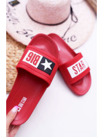 Dámské módní pantofle Big Star - červené