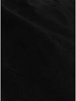 Černý dámský oversize kabát pro přechodné období model 21248416 - J.STYLE Černý dámský oversize kabát pro přechodné období model 21248416 - J.STYLE