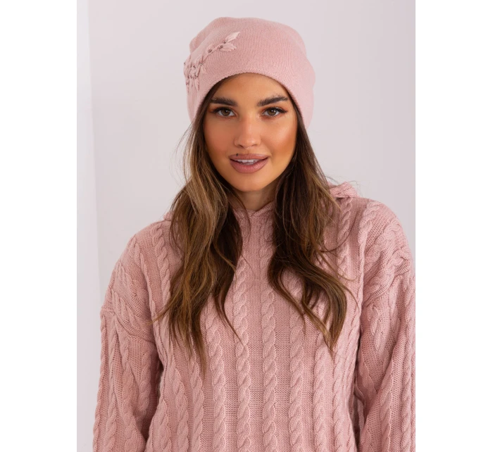 Czapka AT CZ model 21488730 jasny różowy - FPrice