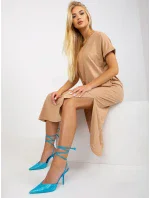 Šaty TW SK OB031.11 velbloud Šaty TW SK OB031.11 velbloud