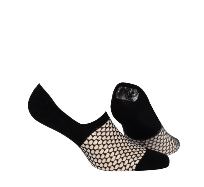 Vzorované dámské ponožky "mokasínky" s polyamidem BRIGHT + SILIKON Vzorované dámské ponožky "mokasínky" s polyamidem BRIGHT + SILIKON