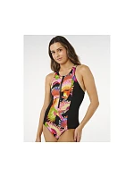 Dámské plavky RIP CURL Mirage Zip Front One Piece, vícebarevné Dámské plavky RIP CURL Mirage Zip Front One Piece, vícebarevné