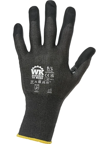 WK WKP 709 Pracovní rukavice odolné proti proříznutí 20.709W black WK WKP 709 Pracovní rukavice odolné proti proříznutí 20.709W black