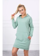Šaty s kapucí tmavě mátové Šaty s kapucí tmavě mátové