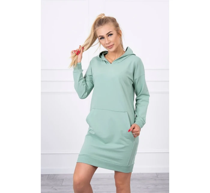 Šaty s kapucí tmavě mátové Šaty s kapucí tmavě mátové