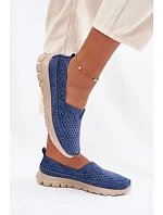 lehké dámské mokasiny  modré model 22067154 - SERGIO LEONE