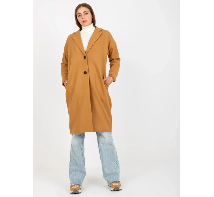 Dámský kabát TW EN BI  velbloudí model 17761008 - FPrice