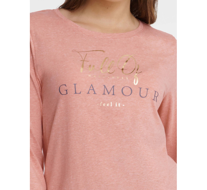 Glam pyžamo model 18802906 Růžová a šedá - HENDERSON LADIES