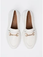Pěkné mokasíny dámské bílé platforma Pěkné mokasíny dámské bílé platforma