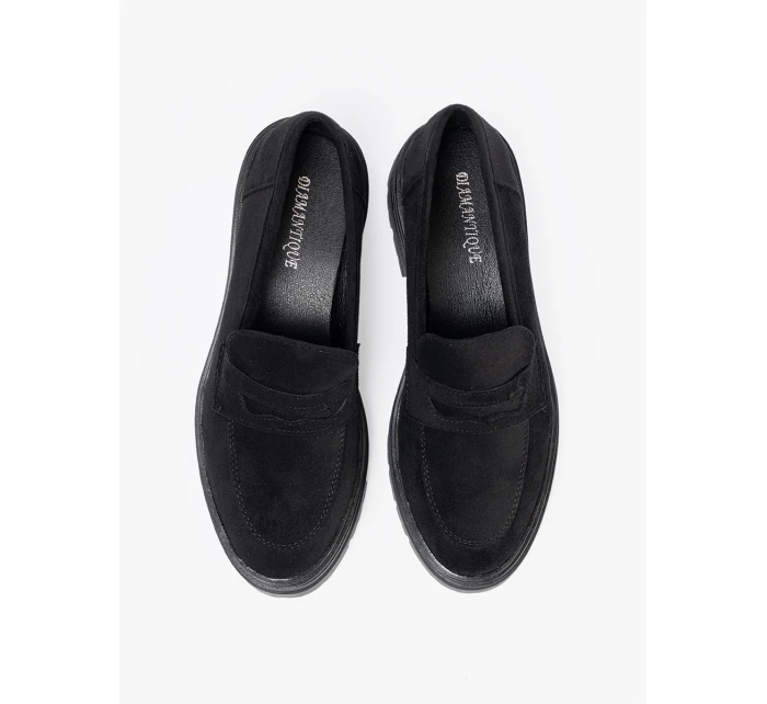 Krásné černé  polobotky dámské platforma