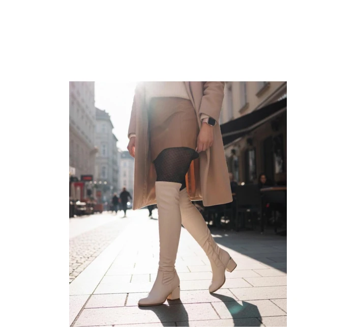 Kozačky na podpatku  model 222056 Solea